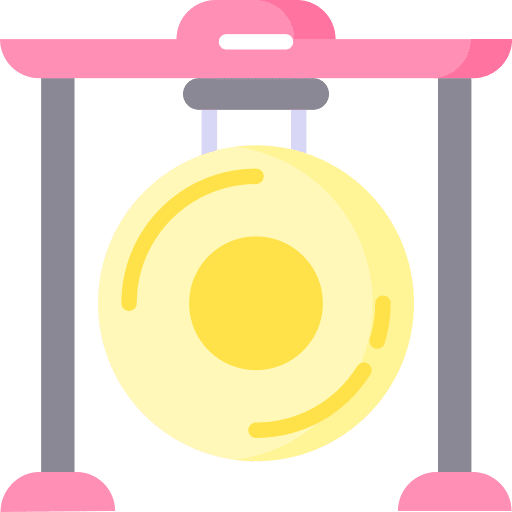 Gong orchestra percussion instrument music icon Gong orchestra percussion instrument music icon