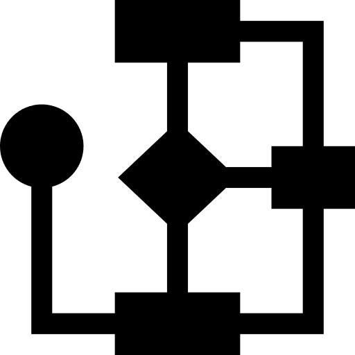 Flowchart diagram plan strategic plan icon