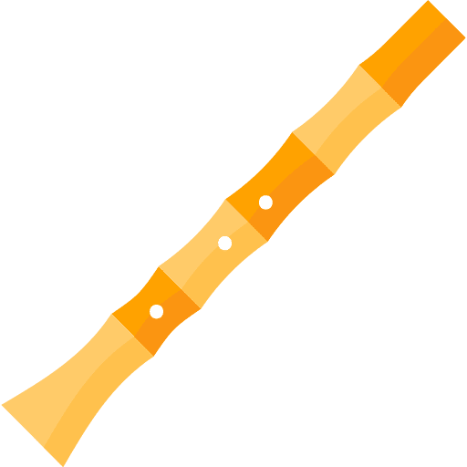 Flute instrument wind instrument music and multimedia icon Flute instrument wind instrument music and multimedia icon