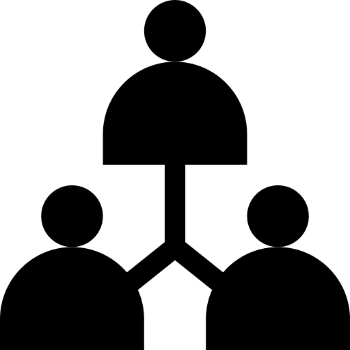 Manager third party team department icon