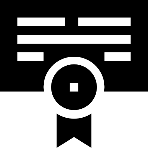 Contract certification certificate education icon Contract certification certificate education icon