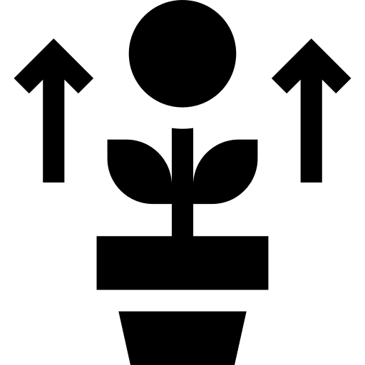 Growth plant dollar symbol investment icon Growth plant dollar symbol investment icon