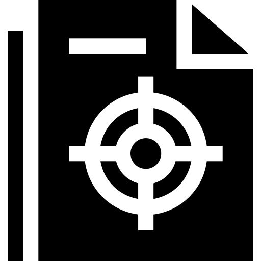 Objective file objective target icon Objective file objective target icon
