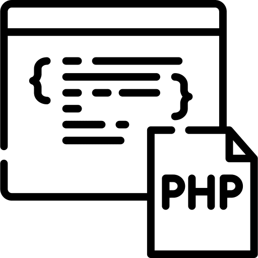 Php seo and web web page php icon