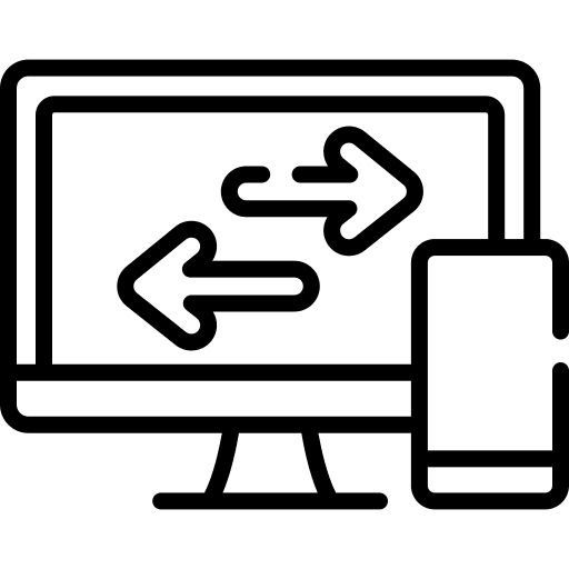 File transfer phone computer file transfer icon File transfer phone computer file transfer icon
