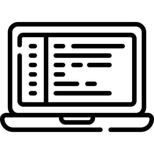 Software development seo and web computer programming icon