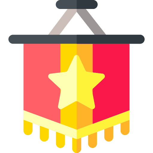 Banner certificate medal certification icon