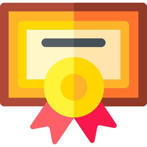 Diploma education patent contract icon