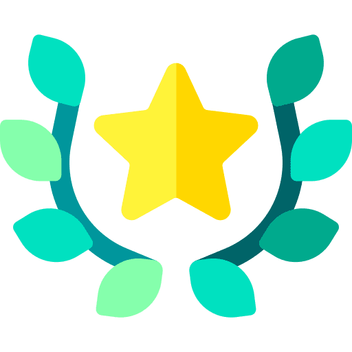 Laurel wreath sports and competition winner crown icon