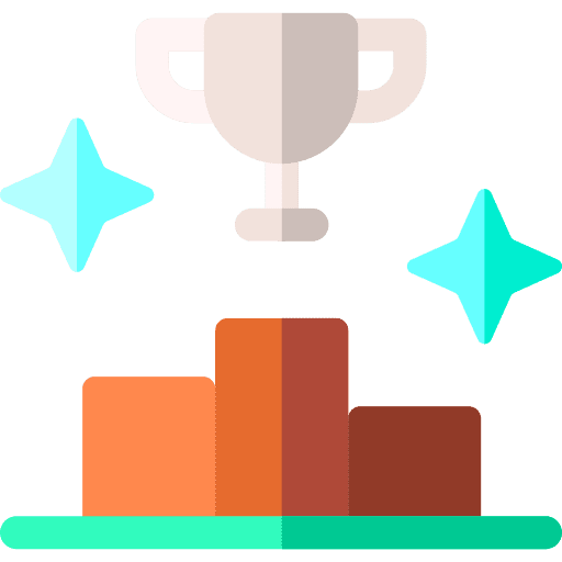 Podium winner cup 1st place icon