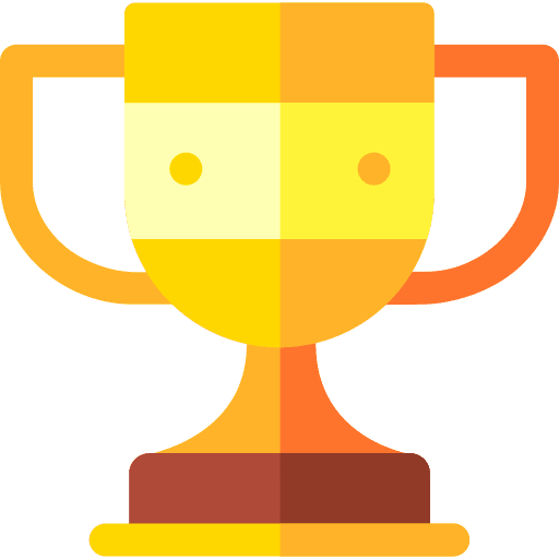 Trophy prize award cup icon