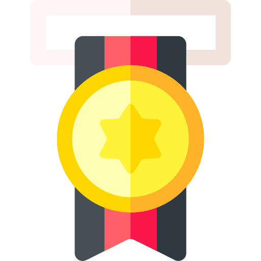 Medal certification sports and competition award icon Medal certification sports and competition award icon