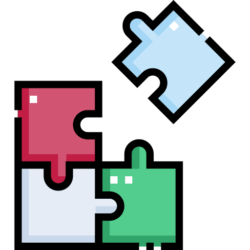 Puzzle team solution company icon
