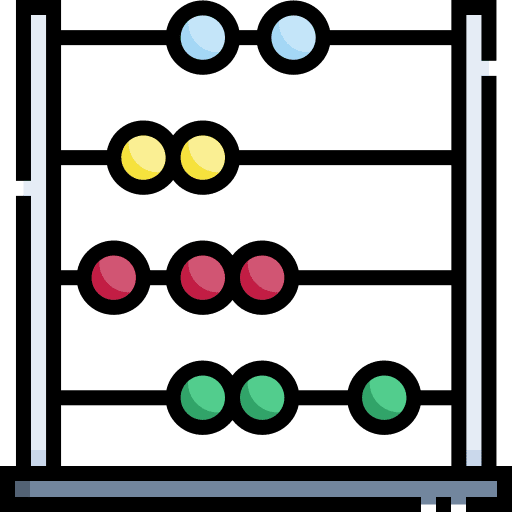 Abacus business and finance toy maths icon