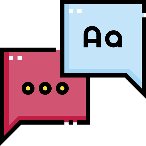 Language logotype language education icon