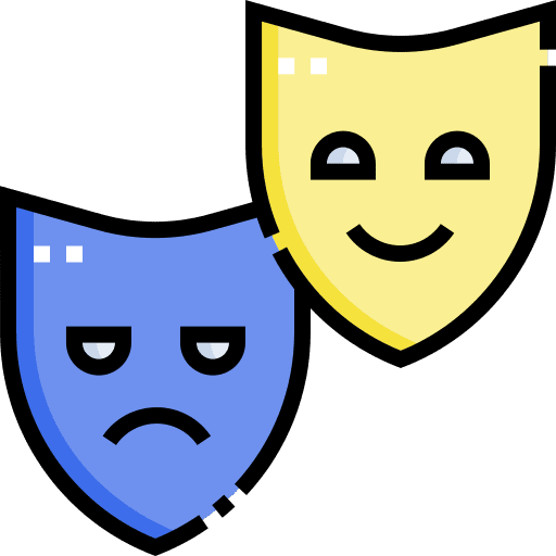 Theatre art art decó tragedy icon