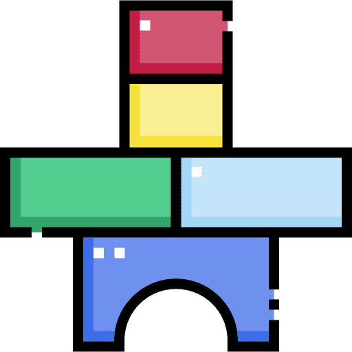 Blocks toy game blocks icon