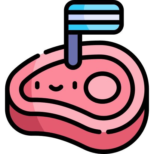 Churrasco food and restaurant steak food icon