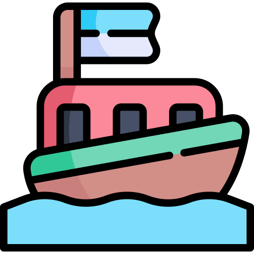 Boat river boat transport icon Boat river boat transport icon
