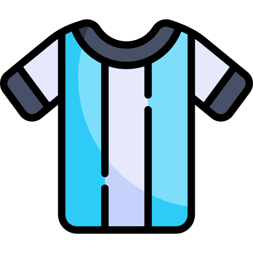 Football jersey sports and competition team sport argentina icon Football jersey sports and competition team sport argentina icon