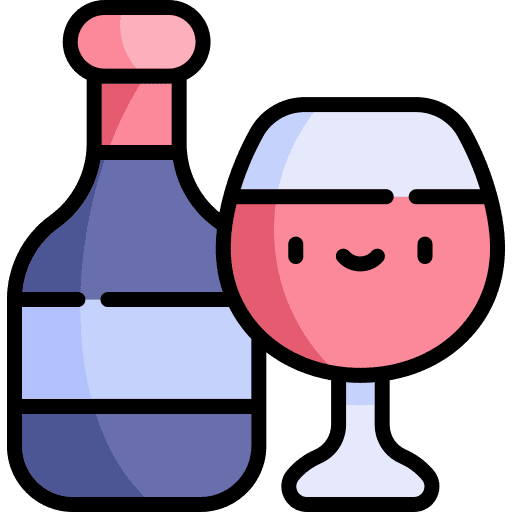 Wine bottle food alcohol restaurant icon