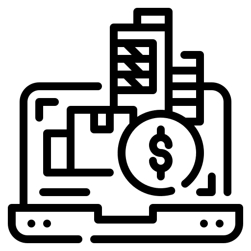 Online business online business dollar computer icon