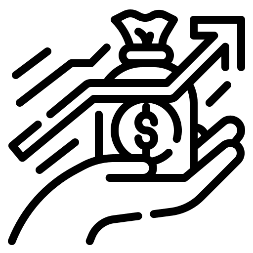 Revenue profit investment growth icon Revenue profit investment growth icon