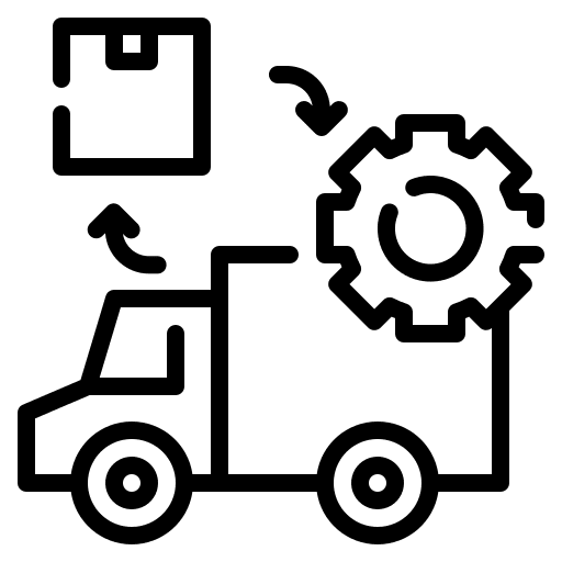 Supplies transfer distribution supplies icon