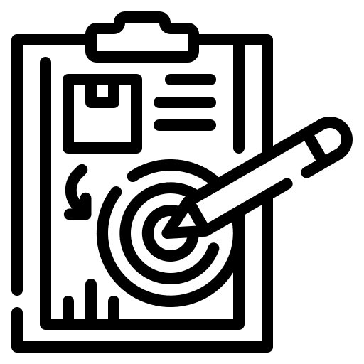 Target achievement goal objectives icon Target achievement goal objectives icon
