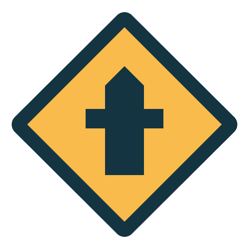 Crossroads traffic sign crossroads road sign icon Crossroads traffic sign crossroads road sign icon