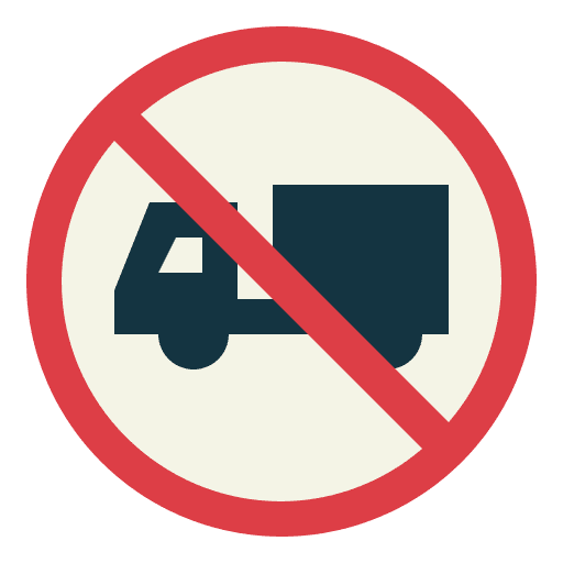 No trucks signaling no trucks road sign icon No trucks signaling no trucks road sign icon