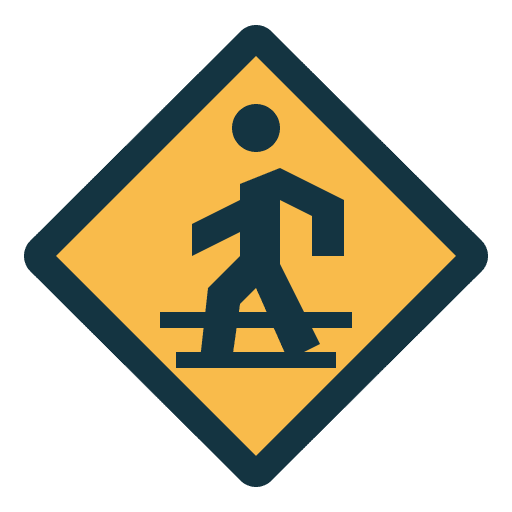 Pedestrian crossing pedestrian crossing road sign traffic sign icon Pedestrian crossing pedestrian crossing road sign traffic sign icon