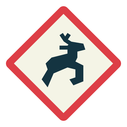 Wild animals signaling road sign wild animals icon Wild animals signaling road sign wild animals icon