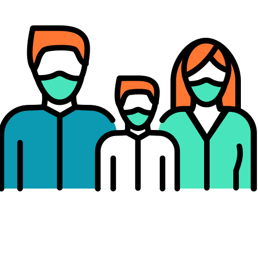 Family prevention young people icon