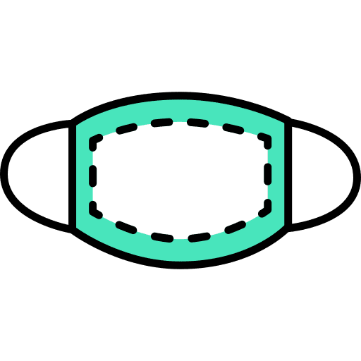 Mask protect covid 19 mask icon