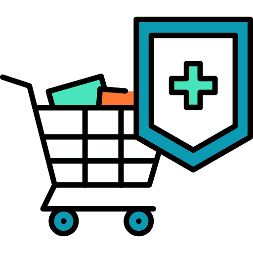 Shopping commerce and shopping medical health icon Shopping commerce and shopping medical health icon