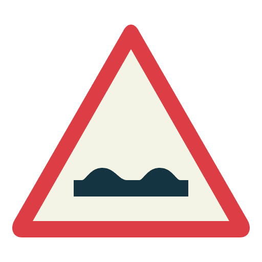 Uneven traffic sign road sign signaling icon Uneven traffic sign road sign signaling icon