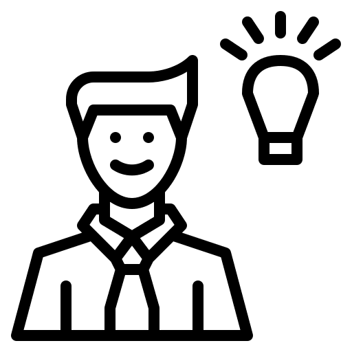 Ideas problem solved idea lightbulb icon Ideas problem solved idea lightbulb icon