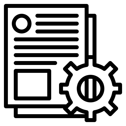 Project management innovation communications file icon Project management innovation communications file icon
