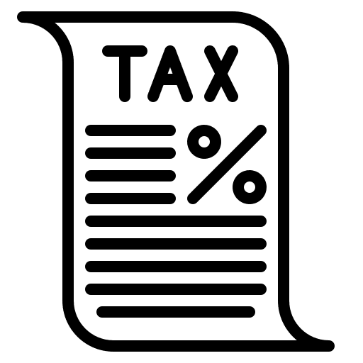 Tax money business and finance payment icon Tax money business and finance payment icon