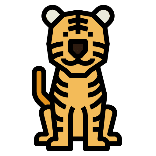 Tiger animal animals mammal icon