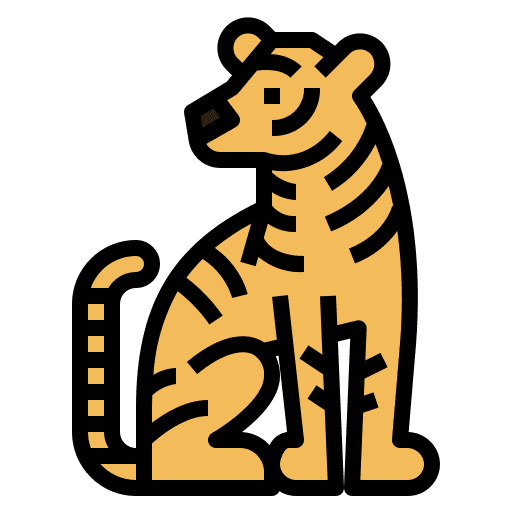 Tiger animal animals zoology icon