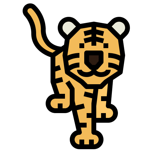 Tiger animal tiger wildlife icon