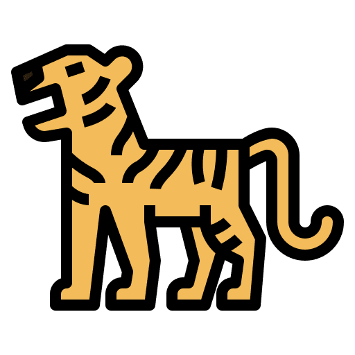 Tiger animal tiger zoology icon