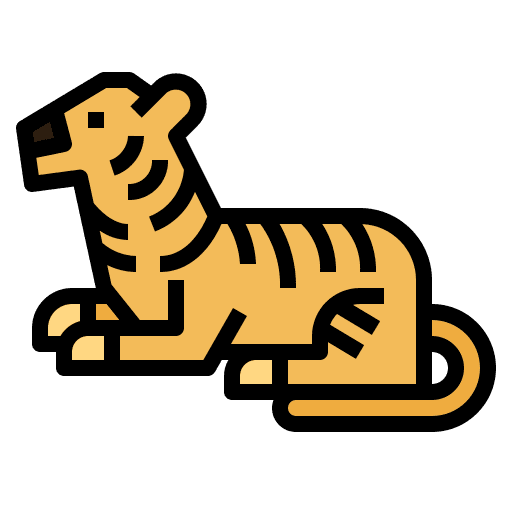 Tiger animals tiger wildlife icon