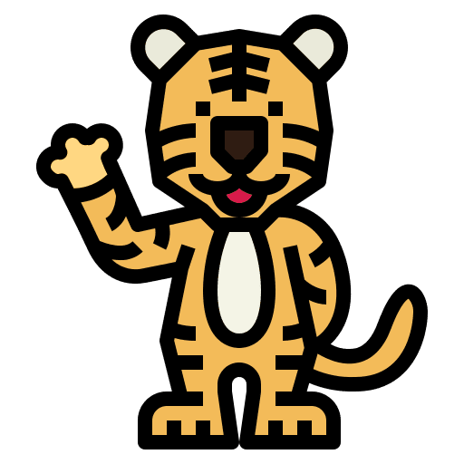 Tiger zoology animals animal icon