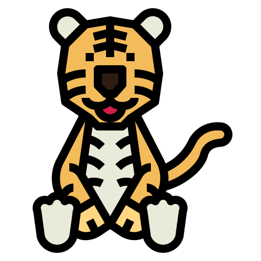 Tiger mammal animal animals icon Tiger mammal animal animals icon