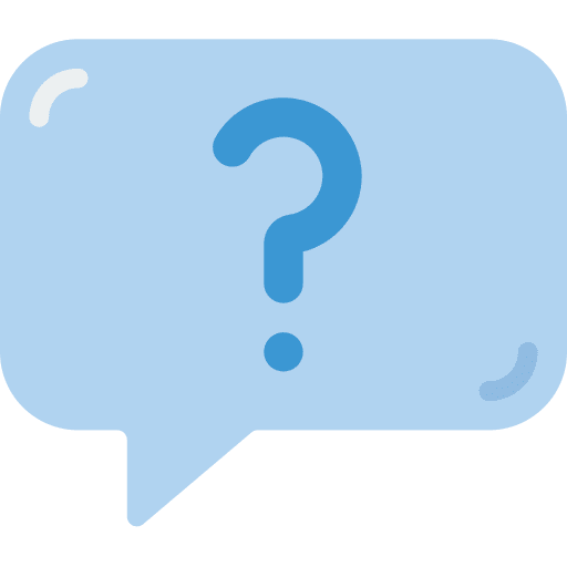 Question sign speech bubble ask message icon