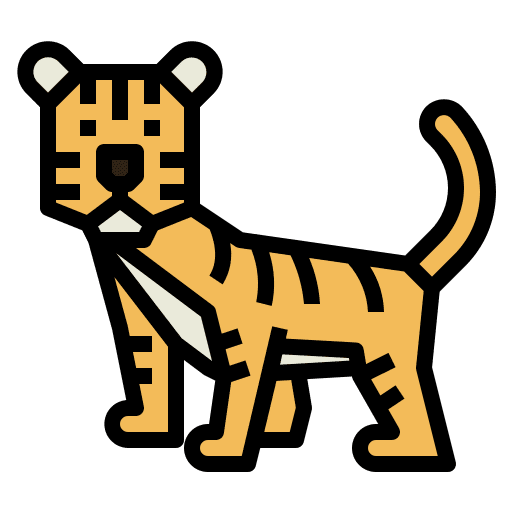 Tiger animals animal wildlife icon Tiger animals animal wildlife icon
