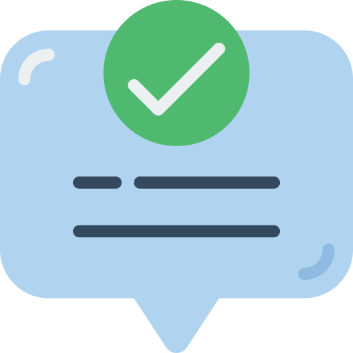 Check mark check mark communications confirmation icon